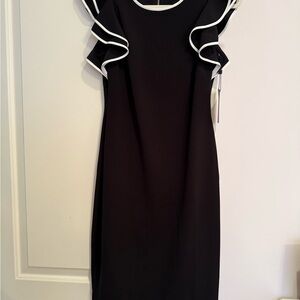 Tommy Hilfiger Black Dress with White Accents - NWT!